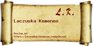 Laczuska Kemenes névjegykártya